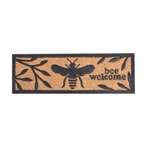 Esschert Design Bienenmuster Fußmatte Gummi/Kokos (BEE006