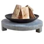 Esschert Design Feuerschale Granito runder Sockel (FF137