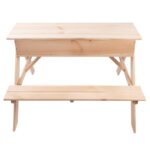 Esschert Design Picknicktisch mit Sandkasten (KG225