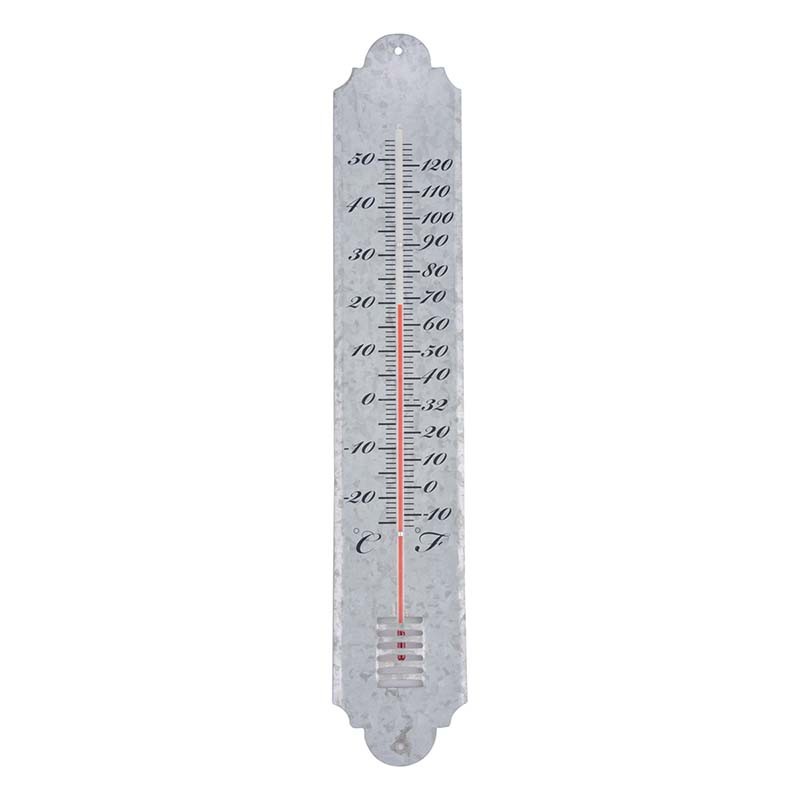 Esschert Design Thermometer antikzink gross 50cm (OZ11