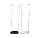 Esschert Design Rond hangend plantenplateau L keuze zwart of wit (PY106
