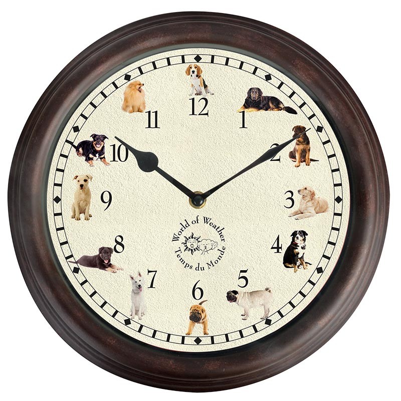 Esschert Design Uhr mit Hundeger (TF016