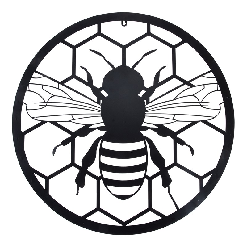 Esschert Design Wanddekoration rund Biene (TT235