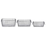 Esschert Design Drahtk?rbe rechteckig 3er Set S (WB33