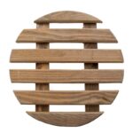 Esschert Design Brauner runder Zimmerpflanzenwagen (NG131 8714982207525) - 03