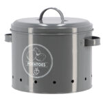 Esschert Design Vorratsdose Kartoffeln anthracite (C2139 8714982250880) - 02