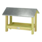 Esschert Design Bodenfuttertisch mit Dack (FB585 8714982249938) - 01