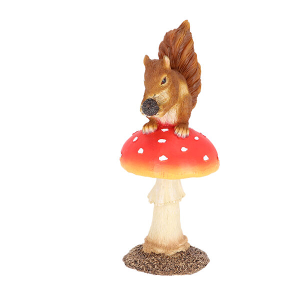 Esschert Design Fliegenpilz mit Eichhörnchen (37000657 8713968379508) - 02