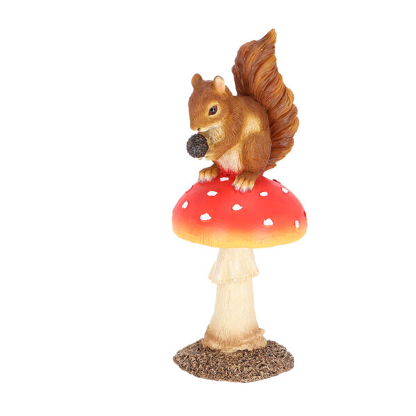 Esschert Design Fliegenpilz mit Eichhörnchen (37000657 8713968379508) - 03