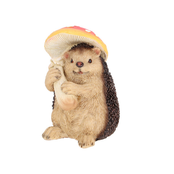 Esschert Design Fliegenpilz mit Igel (37000658 8713968379515) - 02