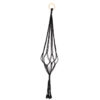 Esschert Design Makramee Pflanzenaufhänger schw. L (JP024 8714982289361) - 01