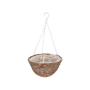 Esschert Design Blumenampel Weidengeflecht 25 cm () - 01