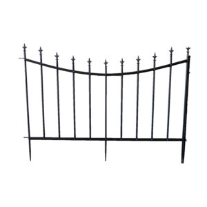 Esschert Design Gartenzaun schwarz klassisch () - 01