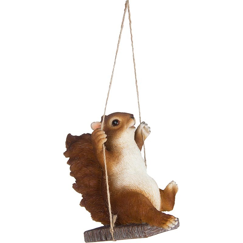 Esschert Design Squirrel on swing (37000092