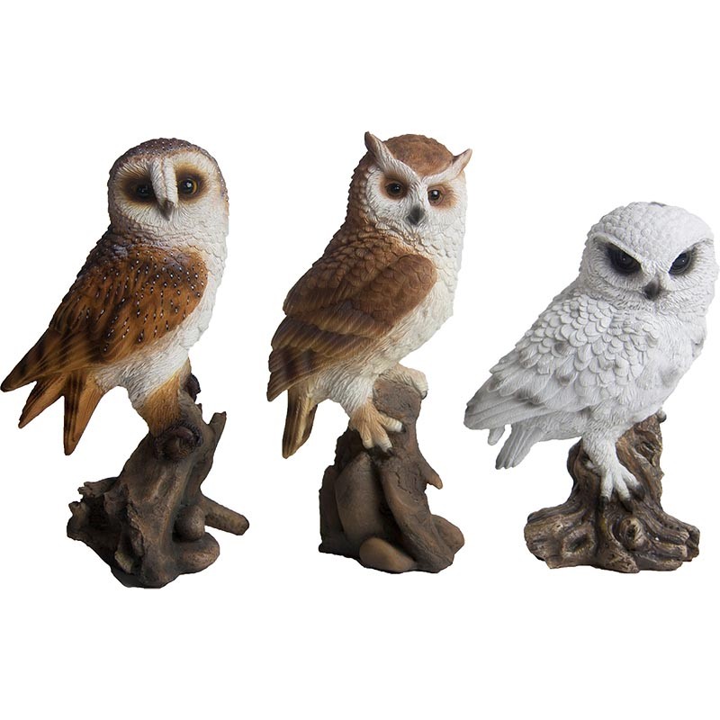 Esschert Design Owl on trunk M (37000207
