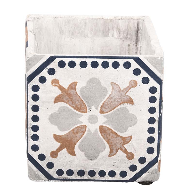 Esschert Design Portuguese tiles flower pot L (AC177