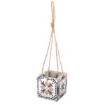 Esschert Design Portuguese tiles hanging pot L (AC178