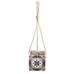 Esschert Design Portuguese tiles hanging pot L (AC178