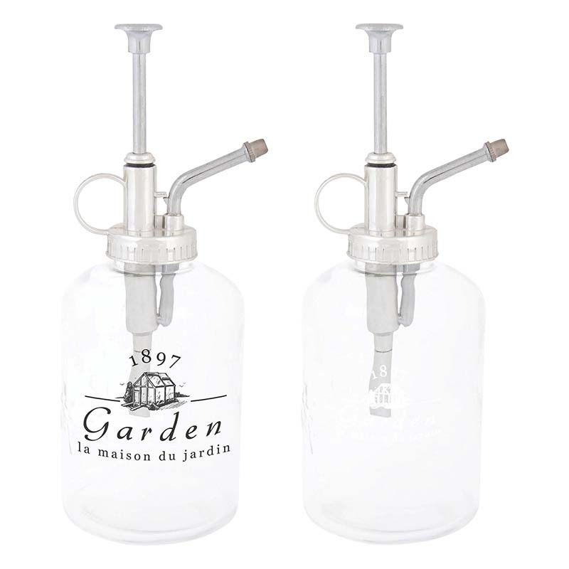 Esschert Design Glass mister with plastic spray nozzle "Garden" (AGG14