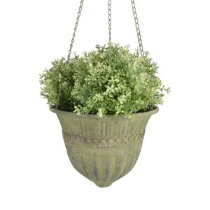 Esschert Design Aged Metal Green hanging basket L (AM73