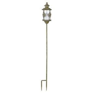 Esschert Design Aged Metal Green lantern on stick (AM93