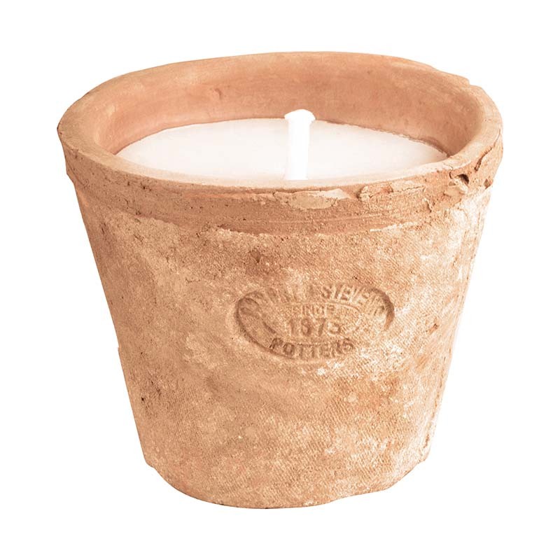 Esschert Design Aged Terracotta pot with candle S (AT20