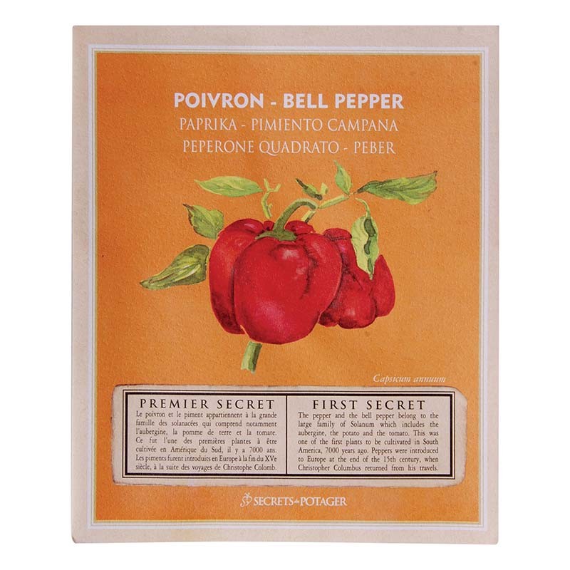 Esschert Design Seed packets - Bell pepper (B3702
