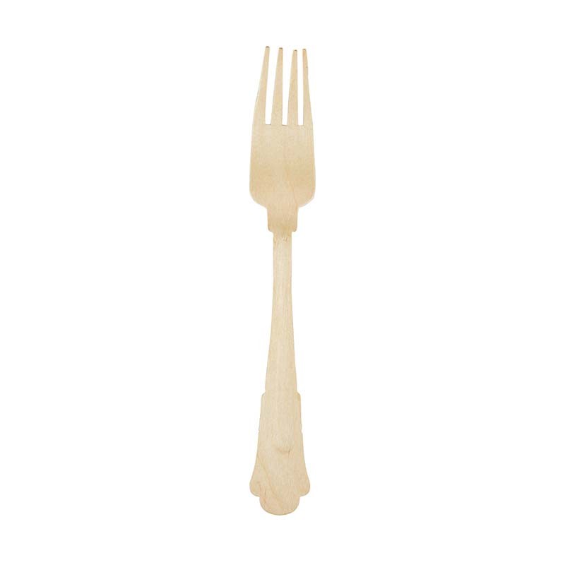 Esschert Design Wooden disposable fork set of 8 (C2092