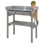 Esschert Design Garden work bench grey (CF29G