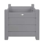 Esschert Design Square planters set of 2 grey (CF31G