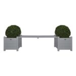 Esschert Design Planters with bridge bench grey (CF33G