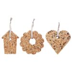 Esschert Design Compressed seed heart/bird house/wreath 15cm (FB170