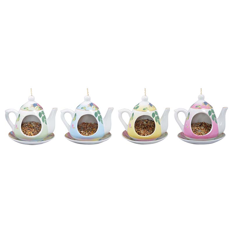 Esschert Design Hanging teapot birdfeeder in giftbox (FB281