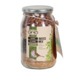Esschert Design Glazen pot met laagjes voer (FB828