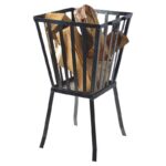 Esschert Design Black metal square fire basket (FF119