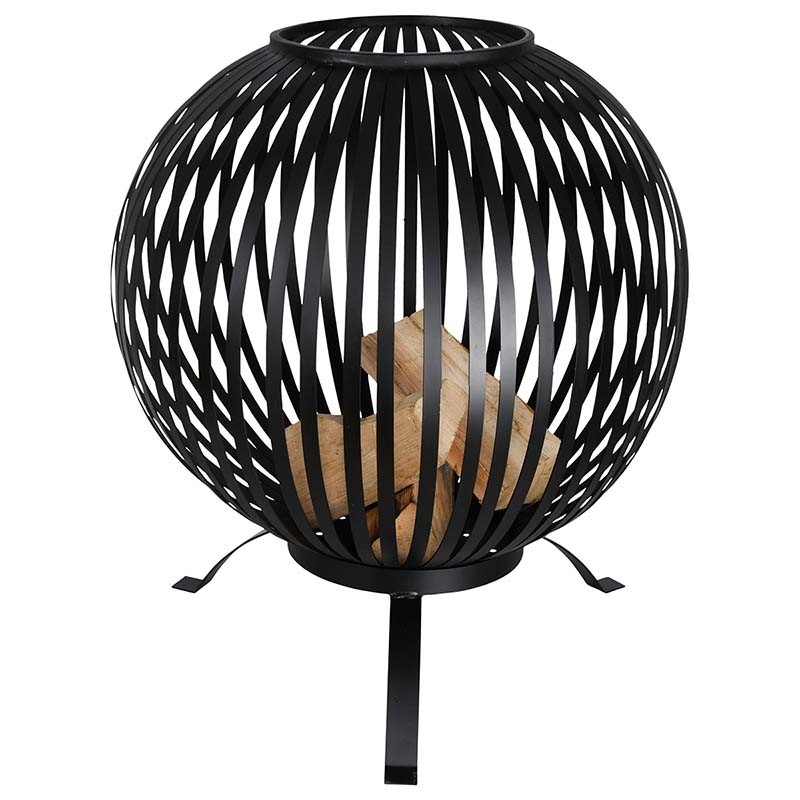 Esschert Design Fire ball stripes black (FF400