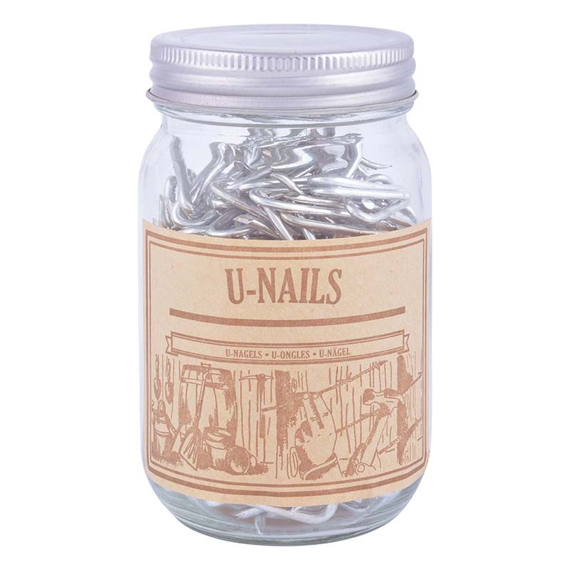 Esschert Design U-nails in jar (GT97
