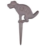Esschert Design Hondenbordje poepen "Nein!" bruin (HB17