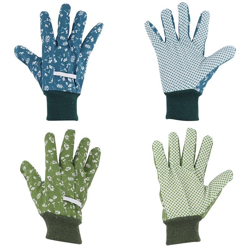 Esschert Design Handschoen katoen met patroon M ass (JB001