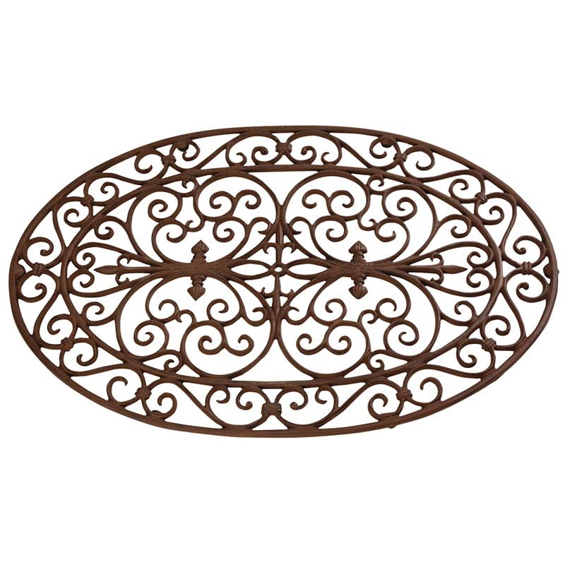 Esschert Design Cast iron oval doormat 74x48 cm. (LH47