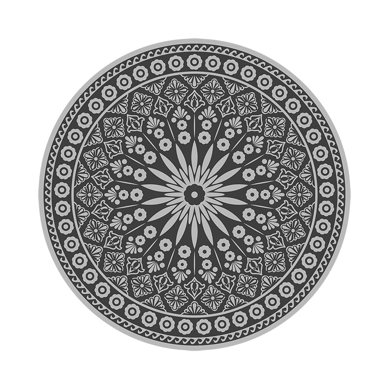 Esschert Design Garden carpet grey round (OC31