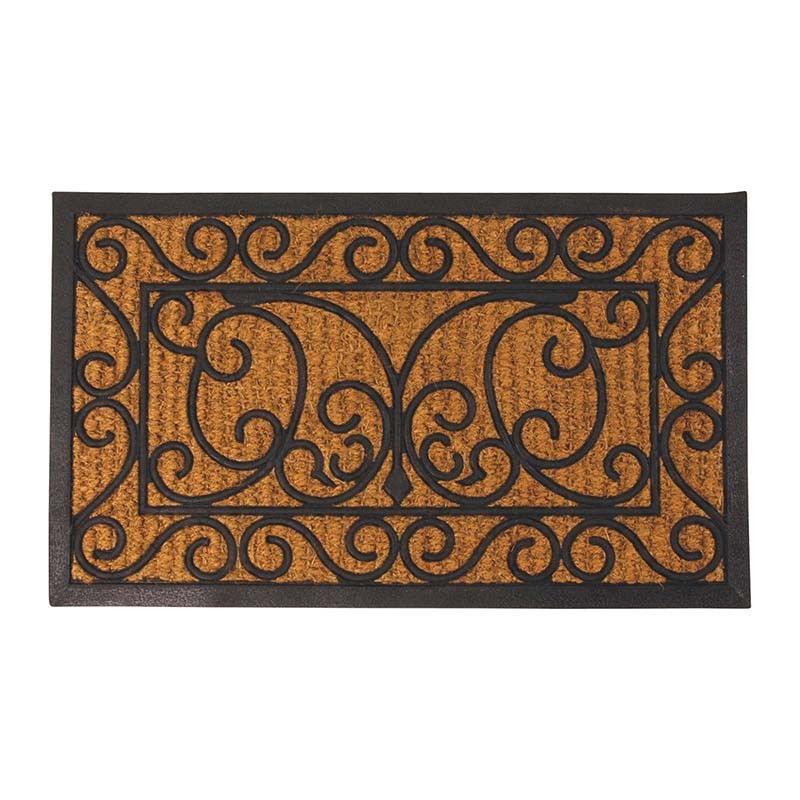 Esschert Design Rubber doormat with cocos rect. (RB08