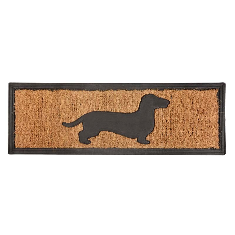 Esschert Design Rubber doormat/cocos dachshund (RB171