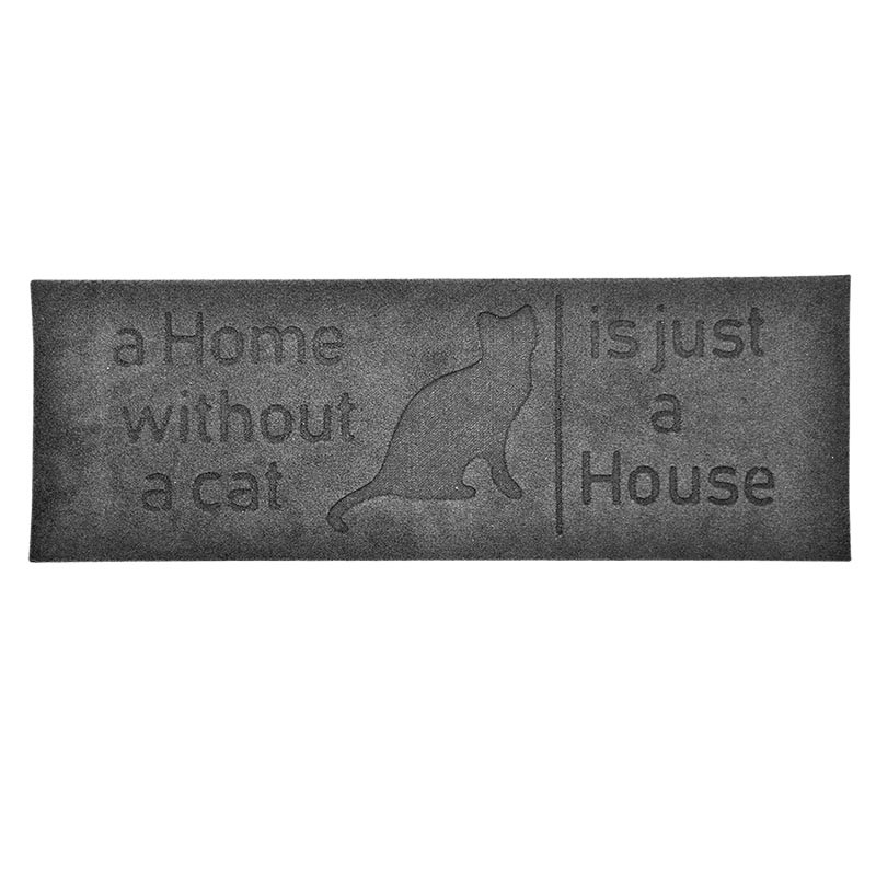 Esschert Design "Home without cat" relief doormat (RB173
