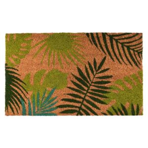 Esschert Design Doormat coir tropical leaves (RB208