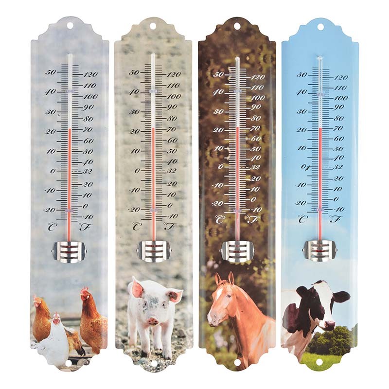 Esschert Design Thermometer farm animals
