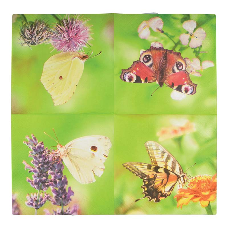 Esschert Design Paper Napkins butterflies (TP221