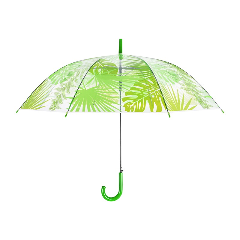 Esschert Design Umbrella transparent jungle leaves (TP272