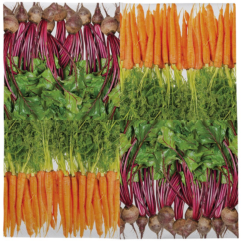 Esschert Design Paper napkins vegetables 33x33cm (TP277