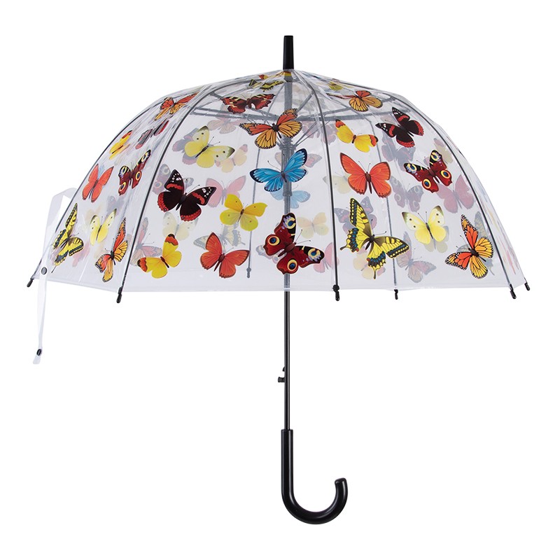 Esschert Design Umbrella transparent butterflies (TP381